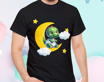 AB DL Dino Unisex T-Shirt - Dinosaur Night Time Tee