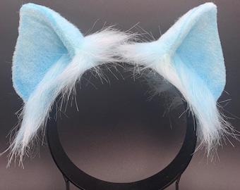 Blue Animal Ears - Pony Halloween Ears - Cosplay Ears - Headband for Pet play and Animal Roleplay | Cute Pony Pet Play Ears