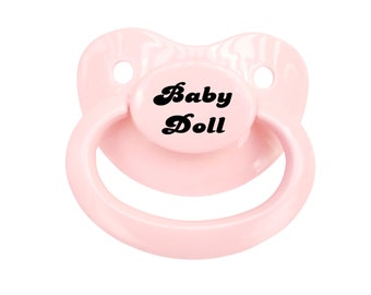 Baby Doll Adult Pacifier - Handmade DDLG & ABDL Adult Baby Pacifier in Various Colors for Soothing - Little Space | Baby Cosplay Accessories