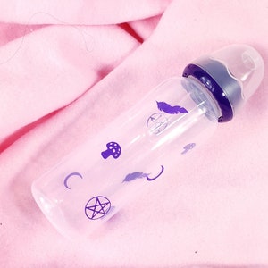 Witch Theme ABDL Bottle - Adult Size Baby Bottle - Large Teat Baby Bottle - Witch Cottage Theme Accessories