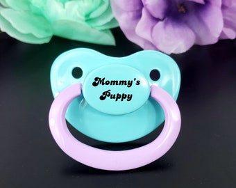 Mommy's Puppy Adult Pacifier - DDLG & ABDL Adult Pacifier in Various Colors for Little Space and Age Regress | Pet Play ABDL Accessories