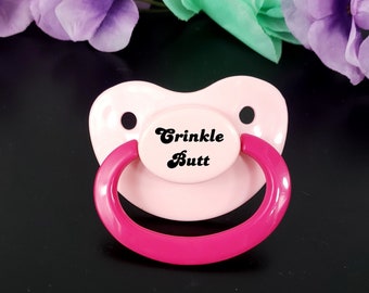 Crinkle Butt Adult Pacifier - ABDL Adult Baby Pacifier -Age Regress- Little Space | ABDL Accessories