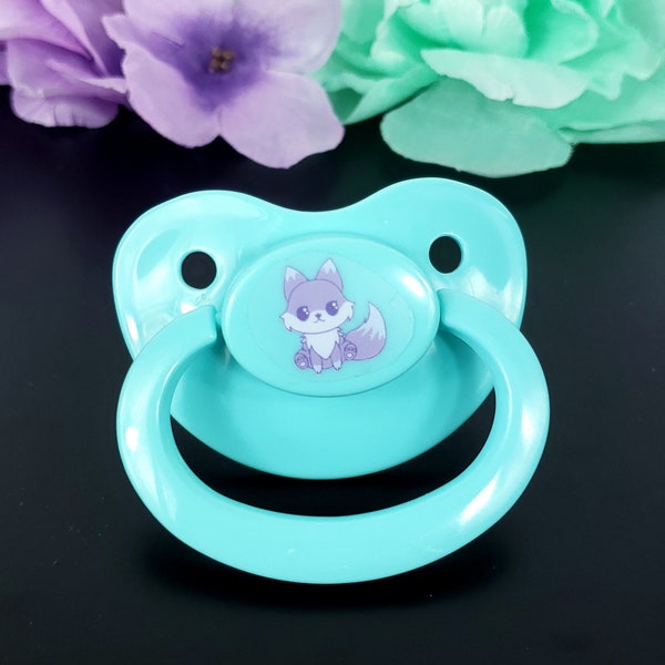 Wolf Adult Pacifier -Little Space Pacifier - ABDL Adult Pacifier in Various Colors for Soothing and Age Regress | Galaxy Wolf Pacifier