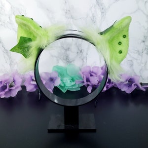 Pet Play Ears Headband - Nature Themed Cosplay Ears - Green Halloween Costume Ears - Animal Ears Headband - | Cute Pet play Accessories