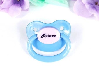 Prince ABDL Adult Pacifier - DDLG Adult Baby Pacifier - Choose Your Own Colors - Little Space Pacifier | Adult Baby Accessories