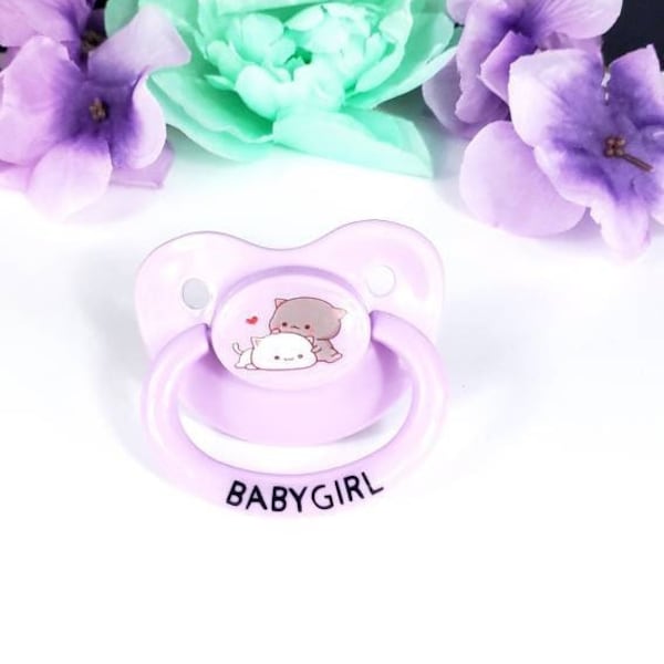 Kitten Love Adult Pacifier - ABDL Adult Baby Pacifier in Custom Colors - Little Space | Adult Baby Accessories