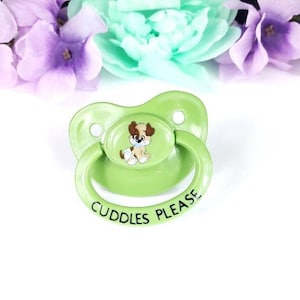 Baby Puppy Adult Pacifier - ABDL Adult Baby Pacifier in Custom Colors - Age Regress | Little Space Accessories
