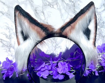 Realistic Red Fox Ears - Cosplay - Halloween Costume Ears - Fur Animal Ears Headband - Pet Play