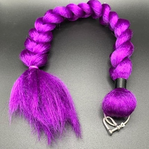 Pony Play Tail- Detachable Tail - Purple Halloween Costume Tail - Fantasy Pony Play  Wear - Unicorn Tail Cosplay