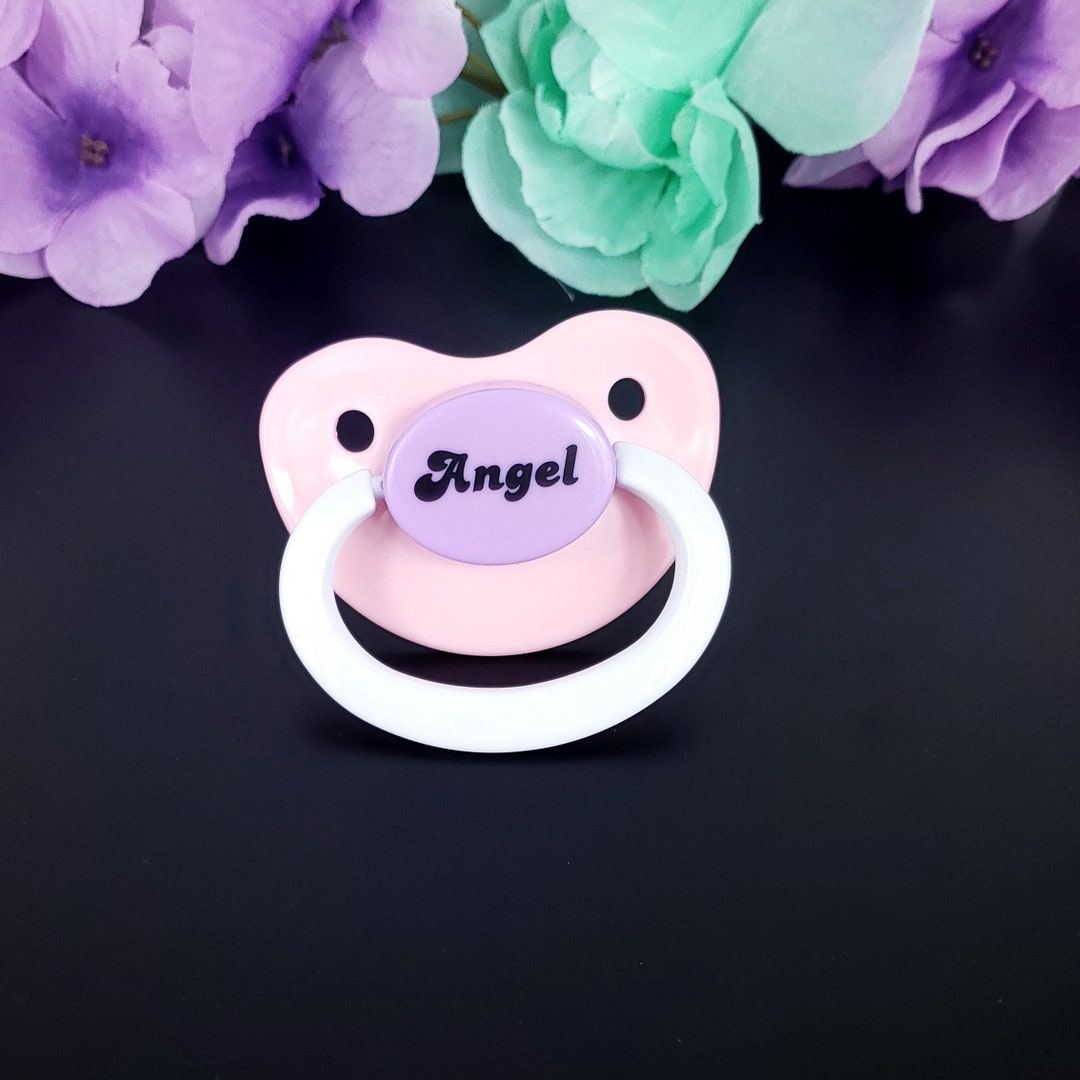 Angel Adult Pacifier - ABDL Adult Baby Pacifier in Various Colors for ...