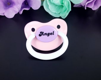 Angel Adult Pacifier -  ABDL Adult Baby Pacifier in Various Colors for Soothing | Baby Cosplay Accessories