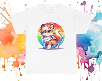 T-shirt unisexe « Fierté Furry » - Cadeau pour elle - Cadeau pour lui - Fier d'être un furry - LGBTQ+