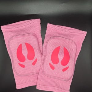 Pink pig Knee pads - pig Hoof Pole Dancing Knee Protection Cow Print for Pet play and Animal Roleplay | Cosplay Cute Pretend Play