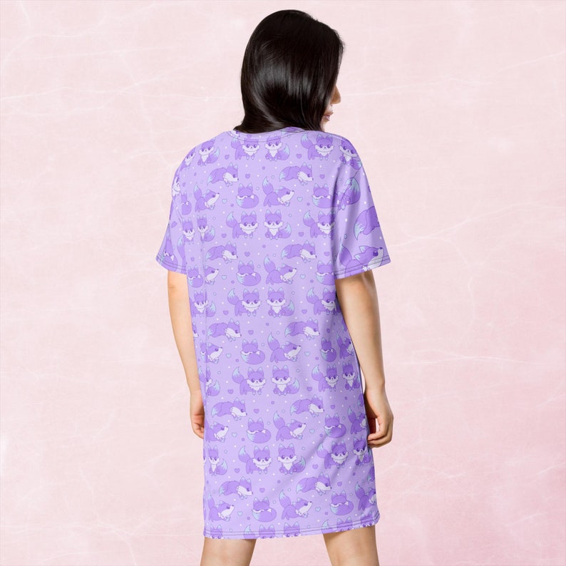 Galaxy Fox Night Gown - Sleep Wear T-shirt dress