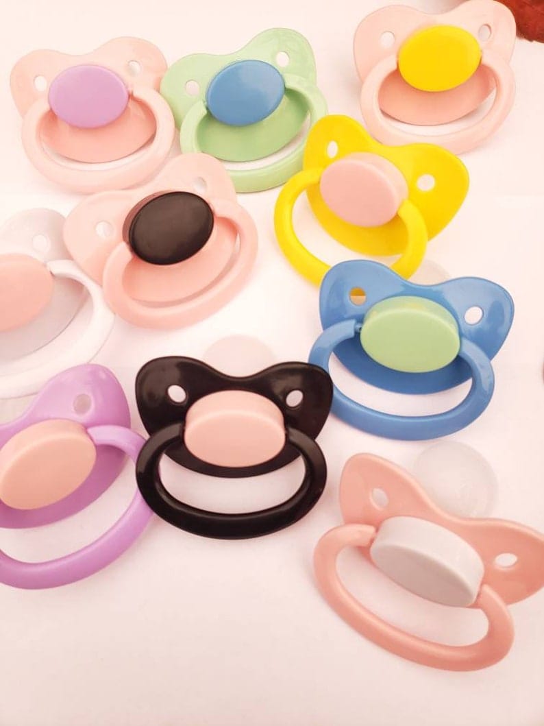 Build Your Own Adult Pacifier DDLG & ABDL Adult Baby Pacifier in Various Colors for Soothing and Snoring Baby Cosplay Accessories image 1