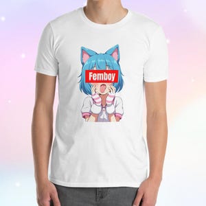 Chemise femboy - jolie chemise unisexe anime - genre unique - mode neutre - streetwear décontracté
