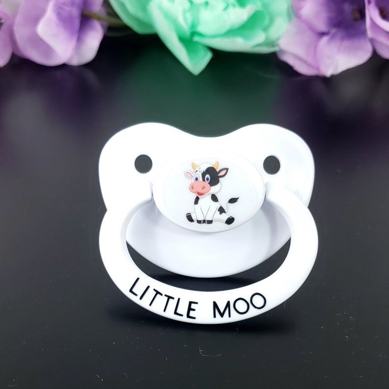 Baby Cow Adult Pacifier - ABDL Adult Baby Pacifier in Various Colors ...