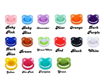 Plain Adult Pacifier DIY Little Space Deco Kit- ABDL Adult Baby Pacifier for Soothing - Little Space | Baby Cosplay Accessories -