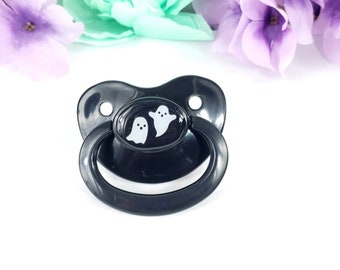 Ghost Adult Pacifier - Supernatural ABDL Adult Baby Pacifier in Various Colors - Halloween Little Space | Baby Cosplay Accessories
