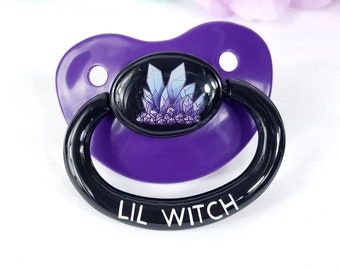 Adult Pacifier - Witch Theme Little Space- ABDL Adult Baby Pacifier in Various Colors Age Regress | Cosplay Accessories