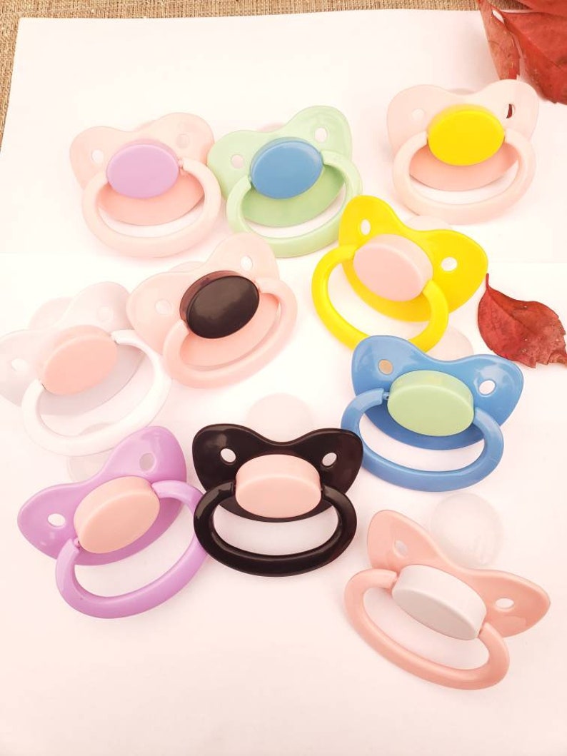 Build Your Own Adult Pacifier DDLG & ABDL Adult Baby Pacifier in Various Colors for Soothing and Snoring Baby Cosplay Accessories image 7