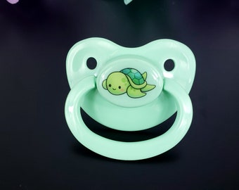 Chupete de tortuga para adultos - Chupete personalizado para bebés y adultos ABDL en varios colores - Age Regress / Little Space Accessories