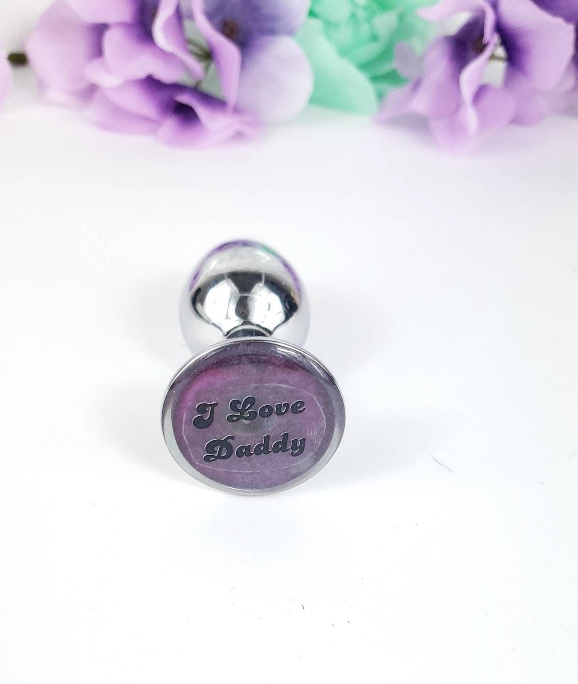 I Love Daddy Butt Plug- Small Size Butt Plug- BDSM Anal Plug- Stainless  Steel Butt Plug- DDLG Sex Toy- Ass Plug