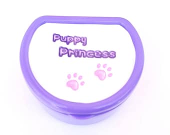 Puppy Princess Erwachsene Schnullertasche- ABDL Schnuller Aufbewahrungsbehälter- Erwachsene Schnuller Geschenkbox- Erwachsene Schnuller Tragetasche- Schnullerhalter