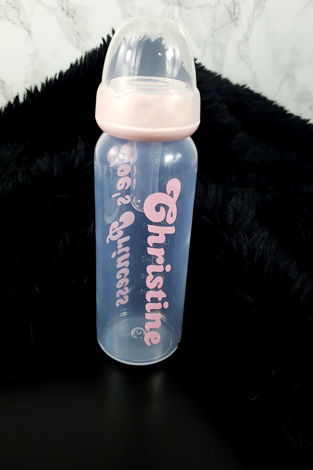 Custom Vinyl ABDL Bottle Personalized Adult Size Baby Bottle Large Teat