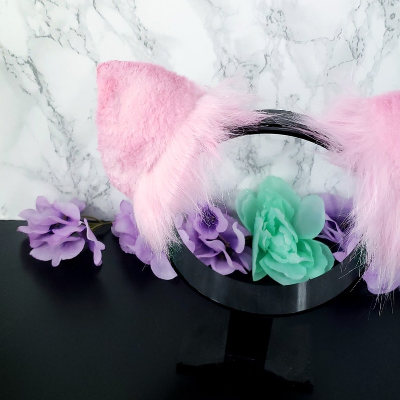 Pig Ears Headband Rose Pink Deco Cosplay Pig Ears Etsy