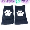 Black Paw Knee pads - Pole Dancing Knee Protection Paws for Pet play and Animal Roleplay | Cosplay Cute Pretend Play Accessories Ideas