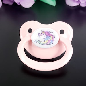 Unicorn Adult Pacifier - ABDL Adult Baby Pacifier (Pick Your Own Colors) - Little Space | Age Regress Adult Pacifier