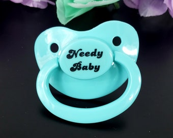 Needy Baby Adult Pacifier - ABDL Adult Baby Pacifier (Choose Your Colors) - Age Regress - Little Space