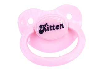 Kitten Adult Pacifier - ABDL Adult Baby Pacifier in Various Colors for Pet Regression and Age Regress | Little Space Accessories