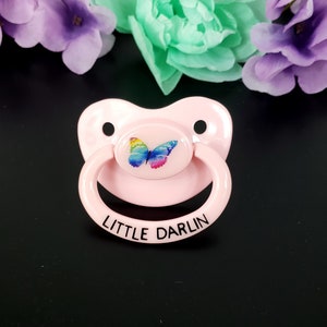 Butterfly Adult Pacifier - ABDL Adult Baby Pacifier in Various Colors for Agere - Little Space | Baby Cosplay Accessories