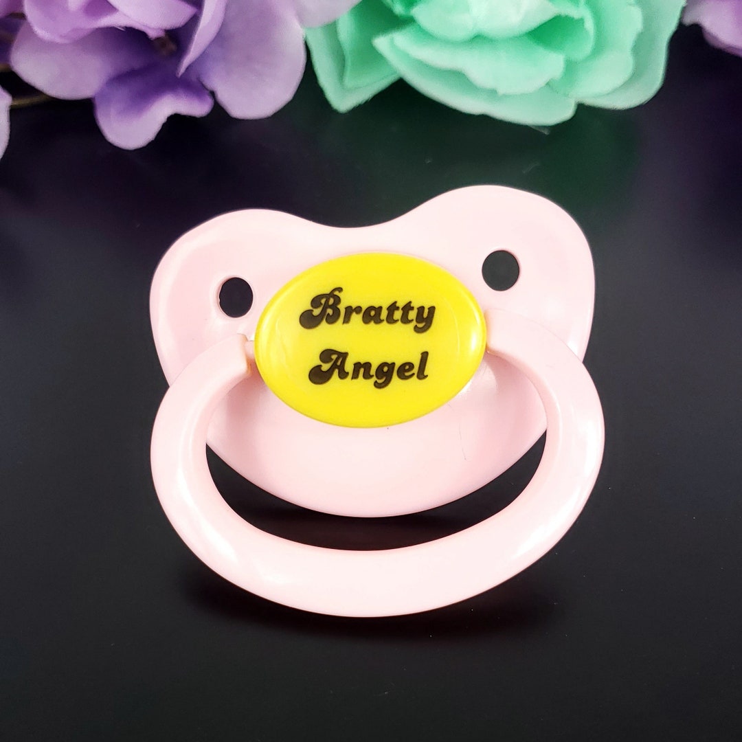 Adult Pacifier Bratty Angel ABDL Adult Baby Pacifier Age Play Little ...