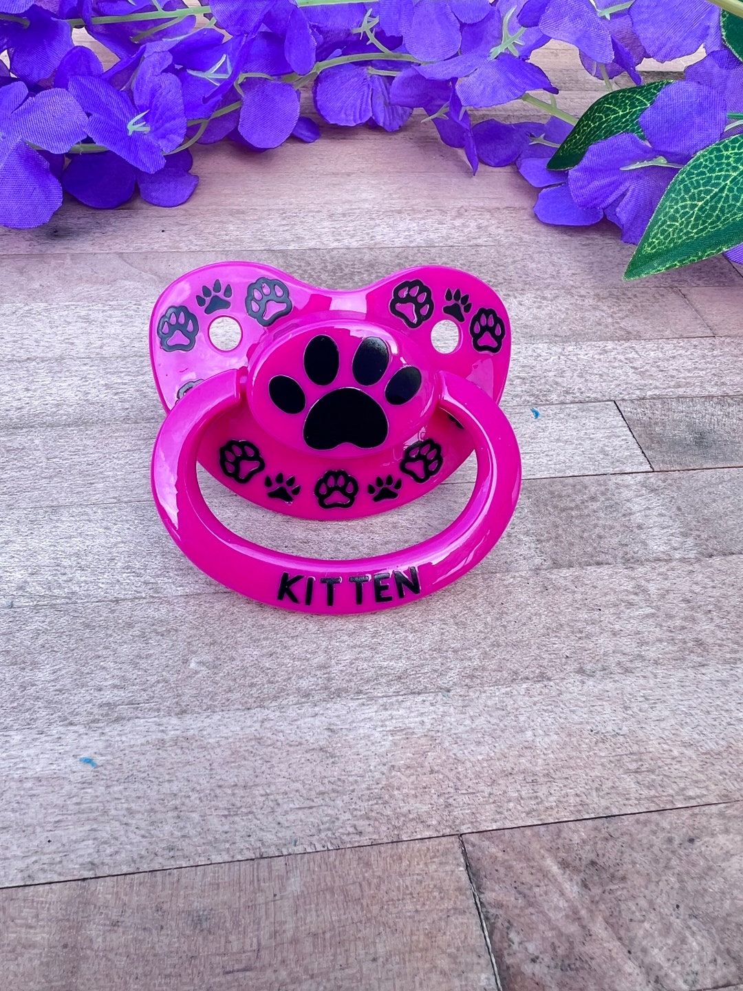 Kitten Adult Pacifier Age Regress ABDL Adult Baby Pacifier Etsy