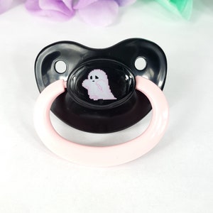 Adult Pacifier - Pixel Ghost ABDL Adult Baby Pacifier in Various Colors for Soothing-Little Space | Age regress Accessories