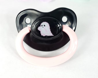 Adult Pacifier - Pixel Ghost ABDL Adult Baby Pacifier in Various Colors for Soothing-Little Space | Age regress Accessories