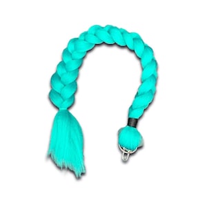 Teal Pony Play Tail- Detachable Tail - Halloween Costume Tail - Fantasy Pony Play  Wear - Unicorn Tail Cosplay