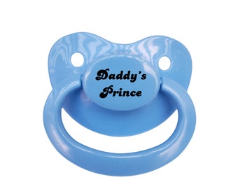 Daddy's Prince Adult Pacifier - ABDL Adult Baby Pacifier in Various Colors for Soothing | Baby Cosplay Accessories