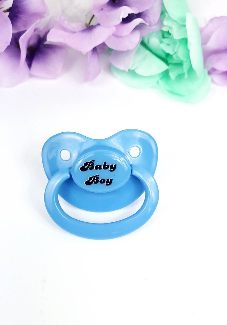 Baby Boy Adult Pacifier - ABDL Adult Baby Pacifier in Various Colors ...