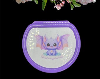 ABDL Adult Pacifier Case - Bat ABDL Adult Baby Pacifier Holder - Various Colors Pacifier Container- Pacifier Gift Box