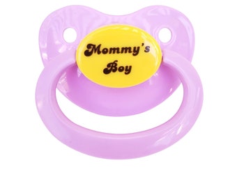 Mommy's Boy Adult Pacifier - Handmade DDLG & ABDL Adult Baby Pacifier in Various Colors for Soothing -Age Regress | Baby Cosplay Accessories