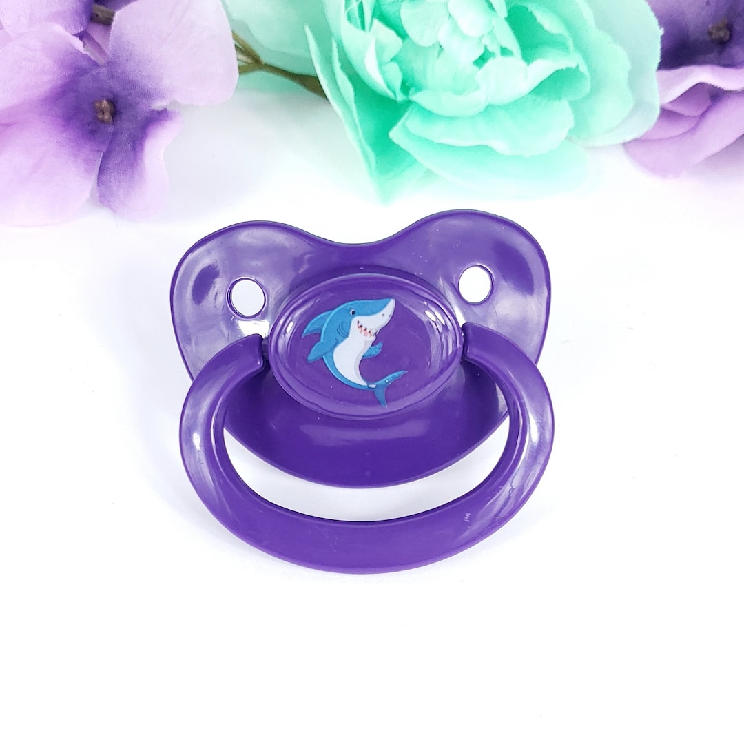 Shark Adult Pacifier ABDL Adult Baby Pacifier in Various Colors for