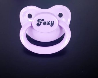 Adult Pacifier -  Foxy ABDL Adult Baby Pacifier in Various Colors for Age Regress - Little Space | ABDL Pet Play