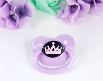 Adult Pacifier - ABDL Pacifier for Age Regress and Little Space - Crown Pacifier