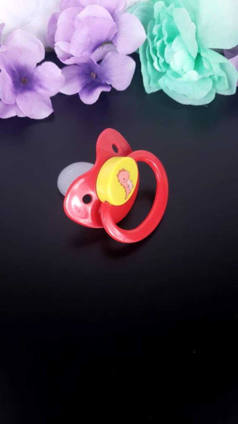 Baby Dino Adult Pacifier SFW - ABDL Adult Baby Pacifier in Various Colors - Age Regress | Adult Baby Accessories image 7