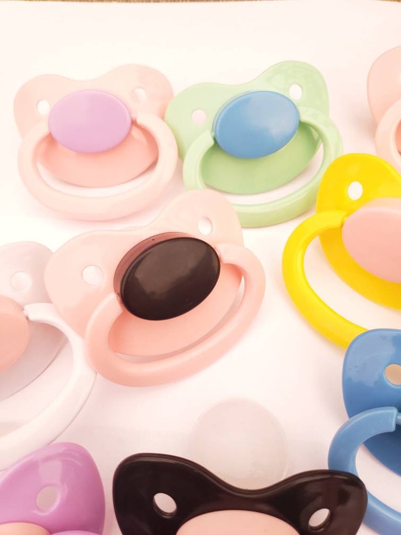 Build Your Own Adult Pacifier DDLG & ABDL Adult Baby Pacifier in Various Colors for Soothing and Snoring Baby Cosplay Accessories image 8