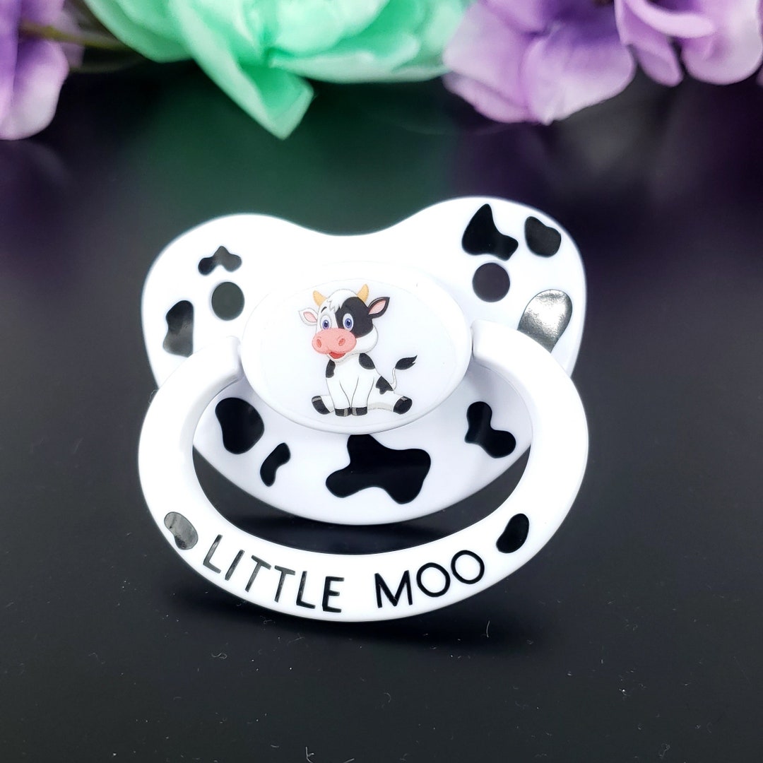 Adult Pacifier - Little Moo ABDL Adult Baby Pacifier for Soothing and ...